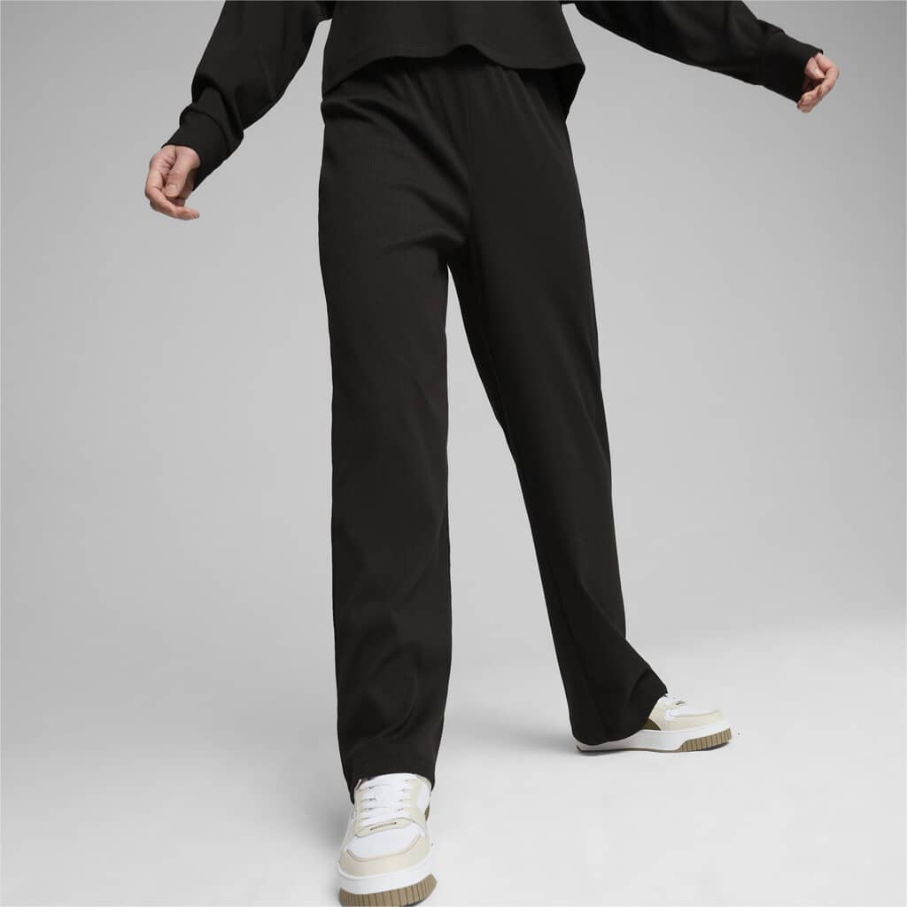 Puma ESS ELEVATED High-Waist Straight Leg Pan
