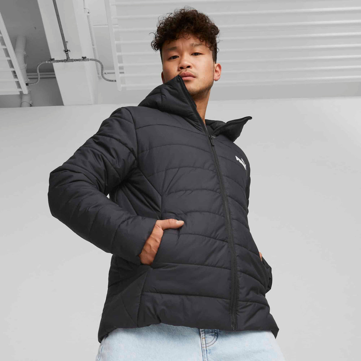 Ess Hooded Padded Jacket Puma Black Pu 848938 01 1