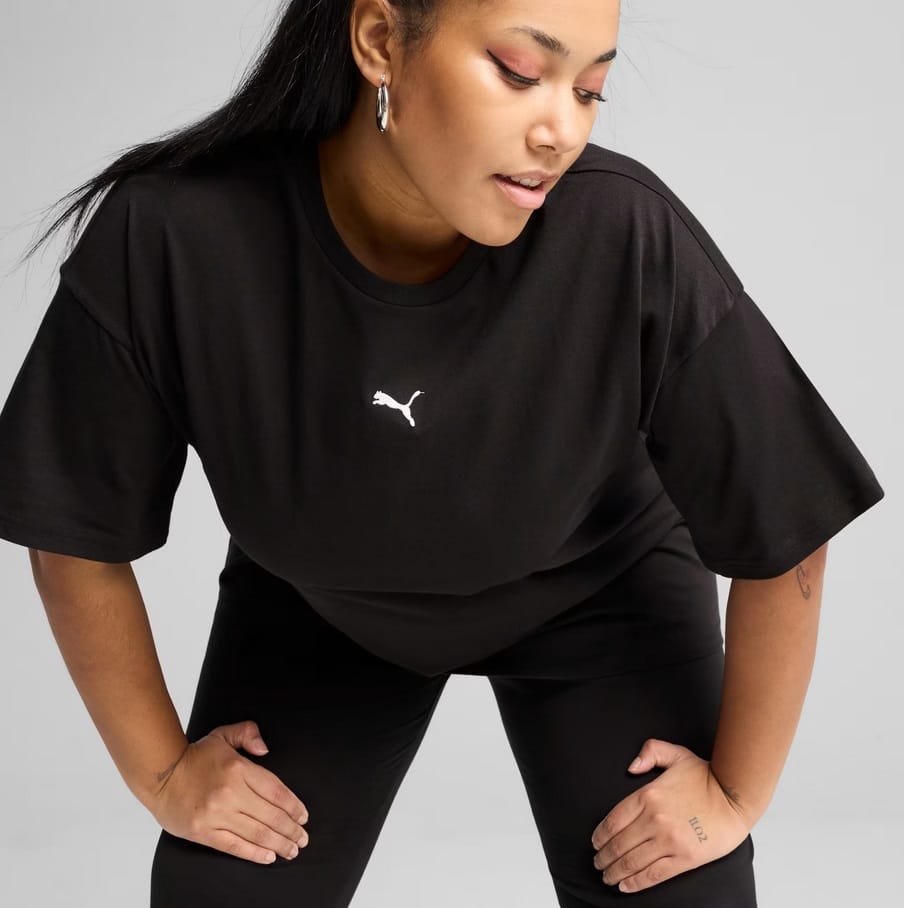 ess relaxed tee puma black pu 684971 01 3
