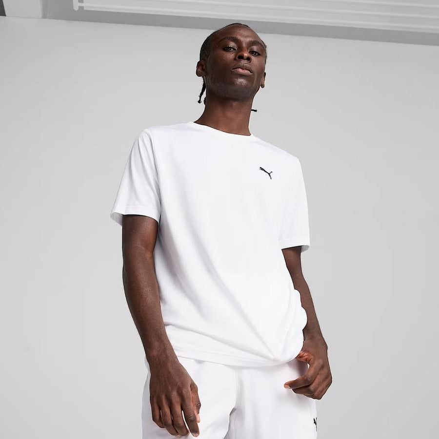 ess small logo poly tee puma white pu 682542 02