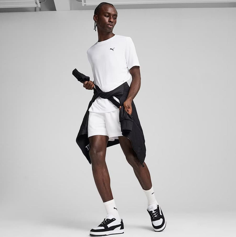 Puma ESS Small Logo Poly Tee PUMA White