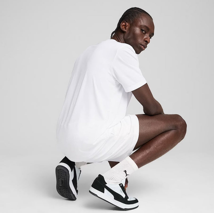 Puma ESS Small Logo Poly Tee PUMA White