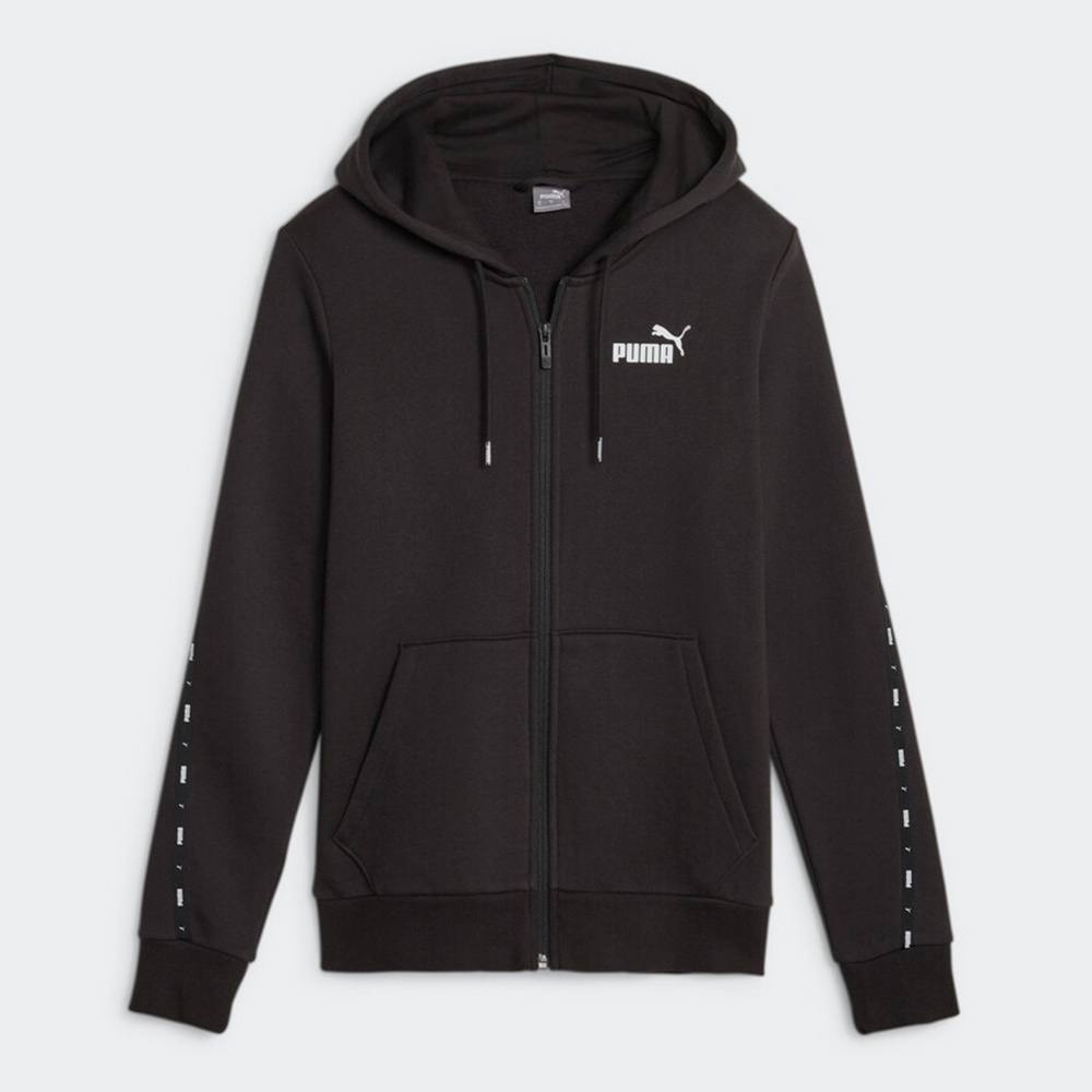 Puma ESS TAPE FZ Hoodie FL PUMA Black