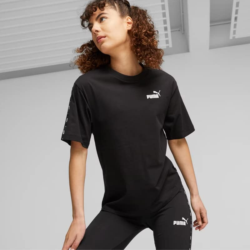 Puma ESS TAPE Tee PUMA Black