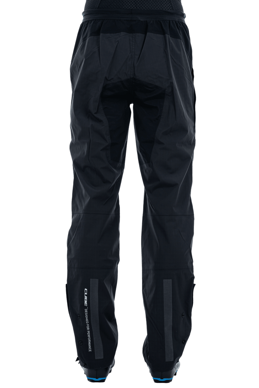 CUBE BLACKLINE velo lietus bikses, Melns