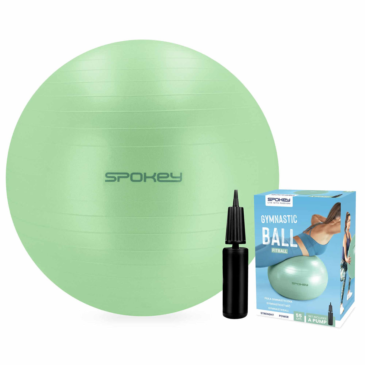 Spokey FITBALL fitnesa bumba 55cm