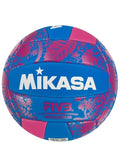 Mikasa FIVB Beach Volleyball, Blue/White/Pink