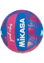 Mikasa FIVB Beach Volleyball, Blue/White/Pink