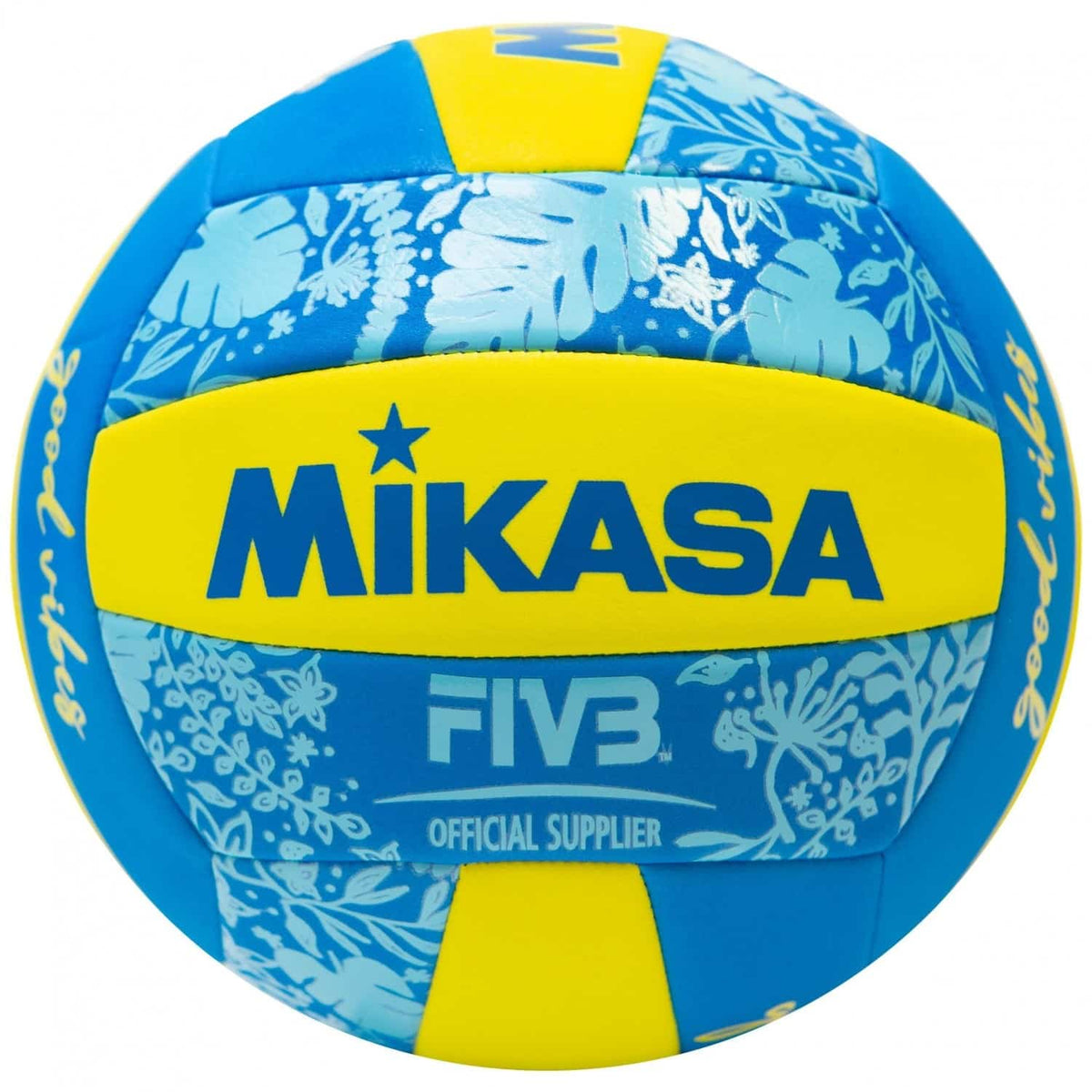Mikasa FIVB Beach Volleyball, Yellow/White/Blue