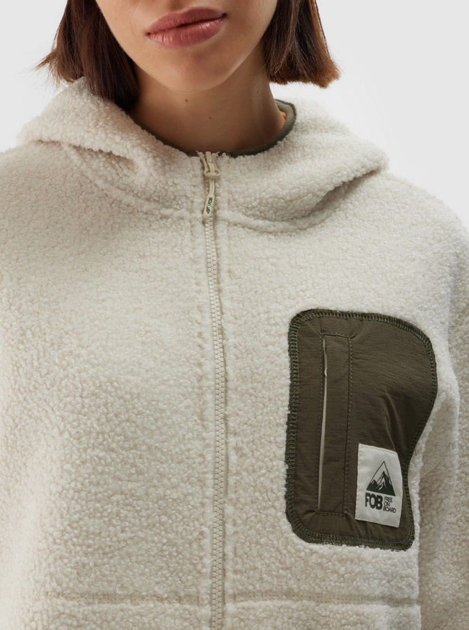 4F FLEECE, OFF WHITE
