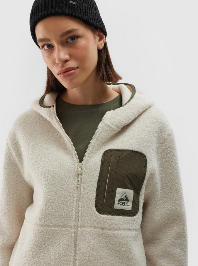 4F FLEECE, OFF WHITE