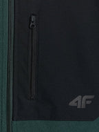 flīsa jaka fleece dark green 4f waw25tflem414 40s 3