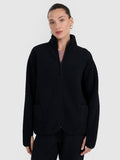flīsa jaka fleece deep black 4f waw25tflef328 20s
