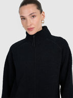 flīsa jaka fleece deep black 4f waw25tflef328 20s 2