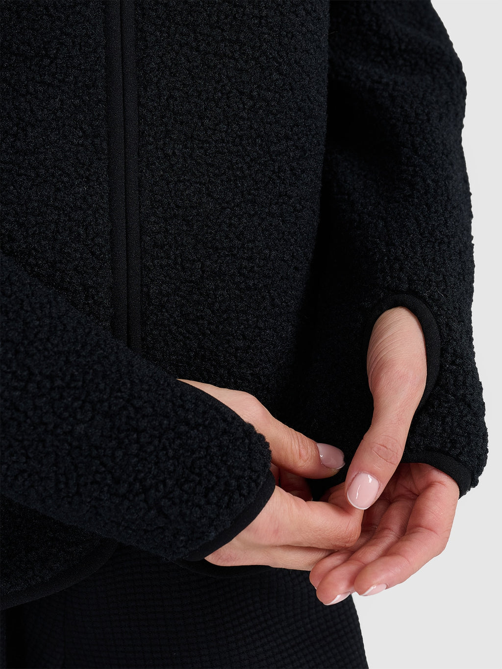 flīsa jaka fleece deep black 4f waw25tflef328 20s 4