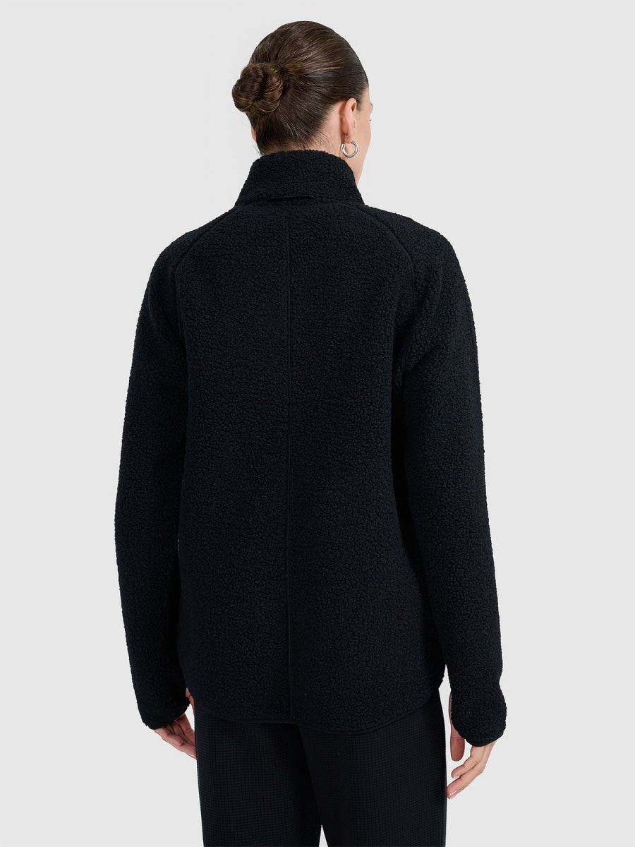 flīsa jaka fleece deep black 4f waw25tflef328 20s 5