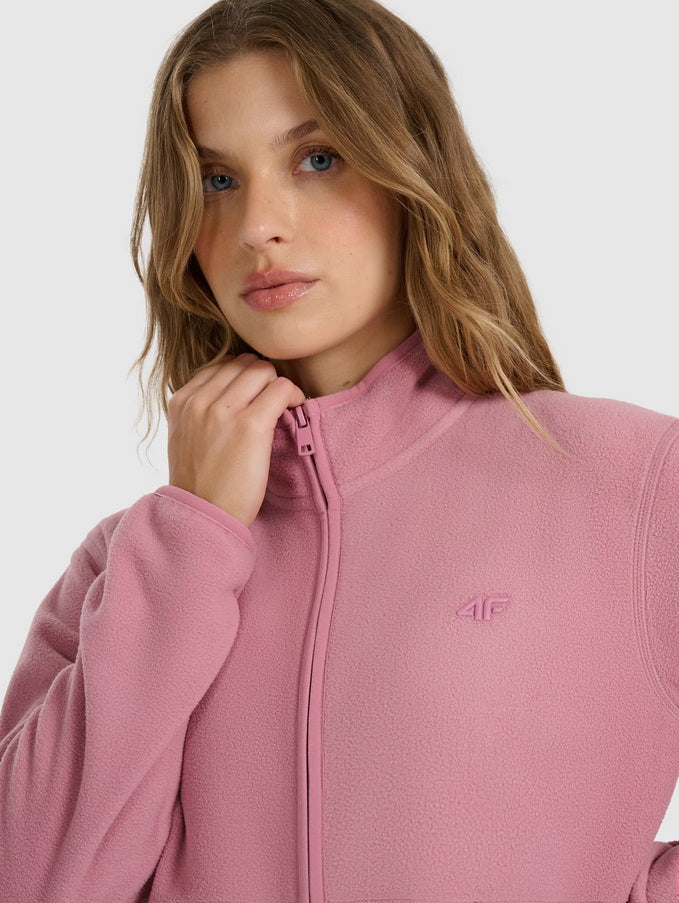 flīsa jaka fleece light pink 4f waw25tflef354 56s 1