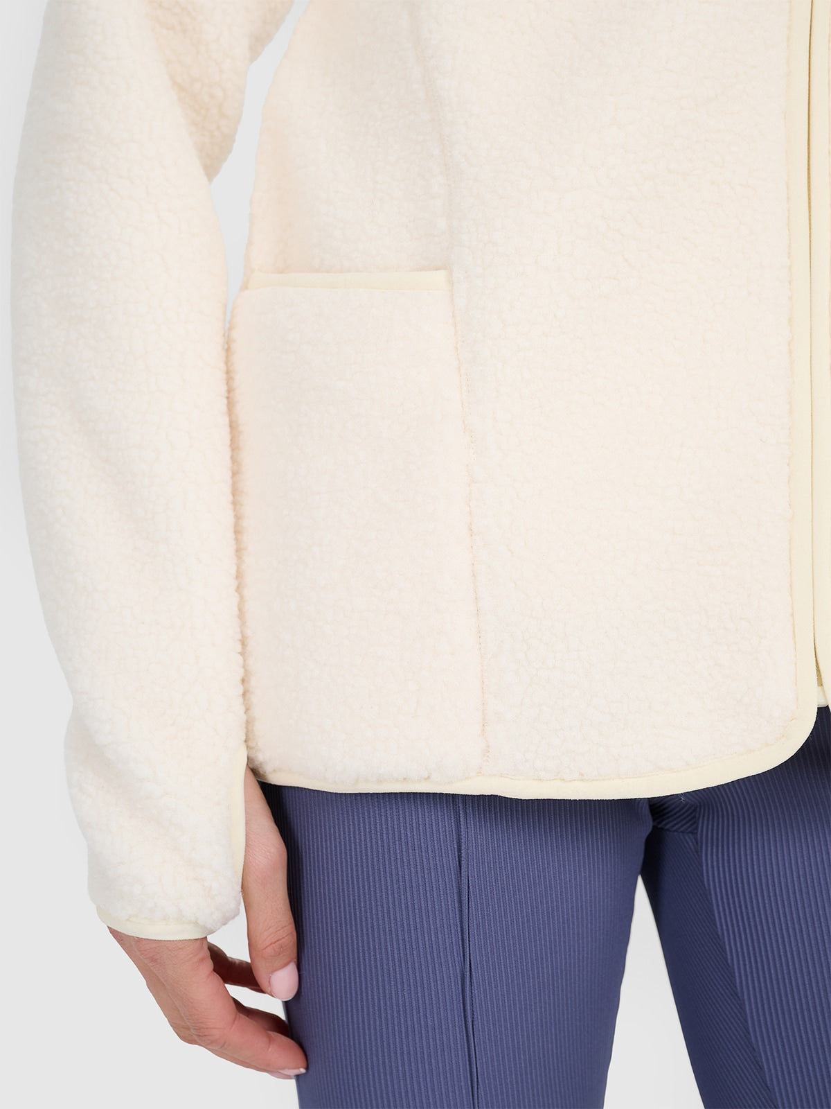 flīsa jaka fleece off white 4f waw25tflef328 11s 3