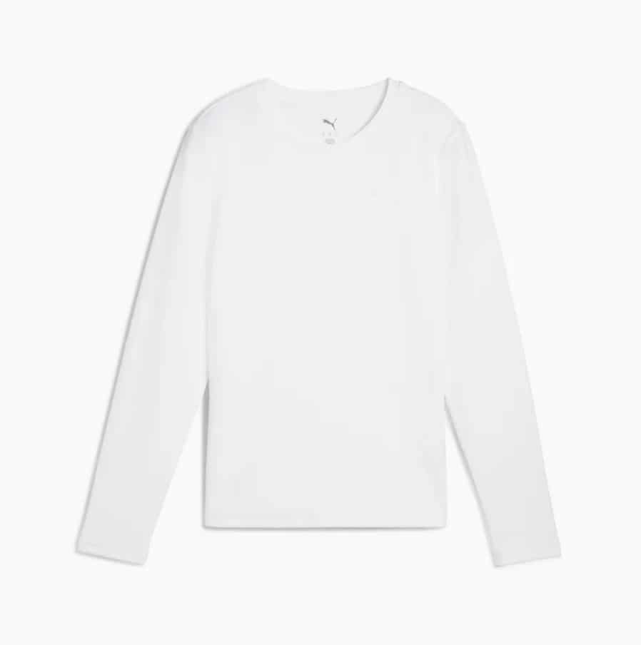 her slim fit longsleeve puma white pu 685055 02