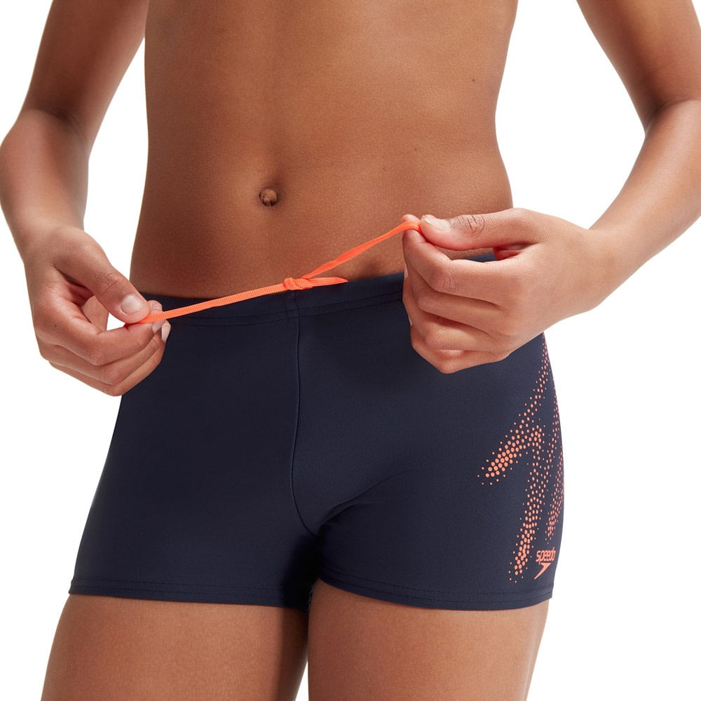 Hyper Boom Logo Placement Aquashort Jr True Navy 00 3154 15586
