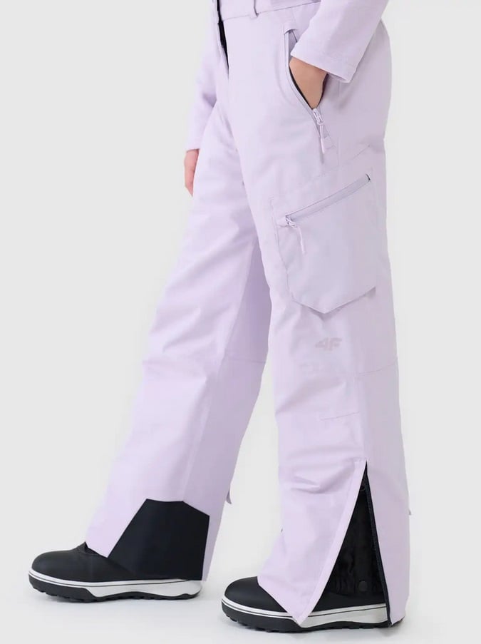 kalnu slēpošanas bikses trousers fnk violet 4f jwaw25tftrf0962 51s 1