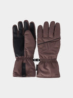 kalnu slēpošanas cimdi gloves fnk dark brown 4f waw25afglm166 80s