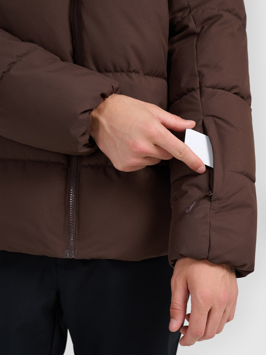 4F TECHNICAL JACKET, DARK BROWN/0788