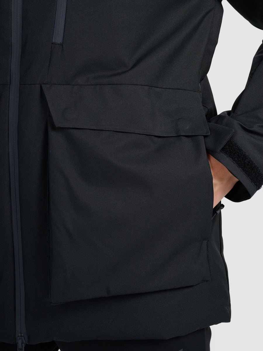 kalnu slēpošanas jaka technical jacket deep black 4f waw25ttjaf0956 20s 5