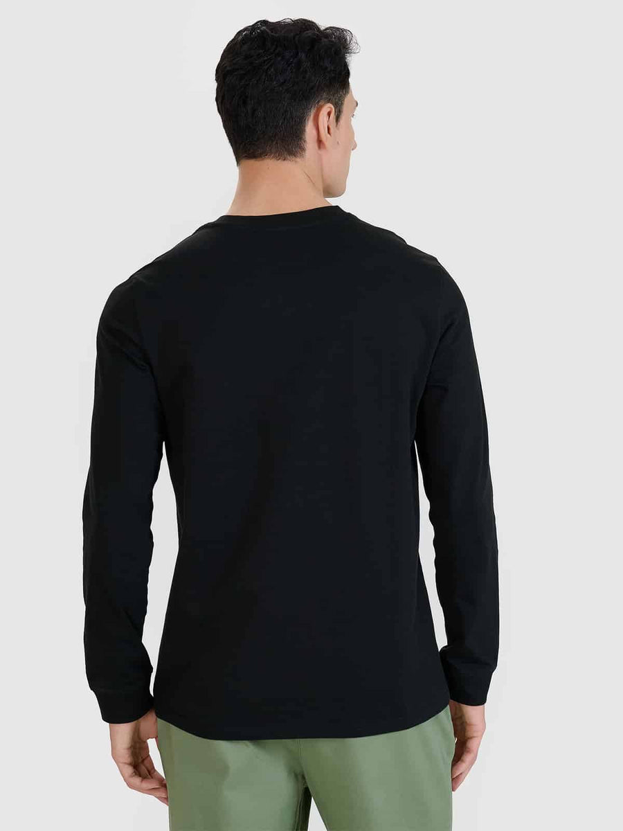 4F LONGSLEEVE, DEEP BLACK/432