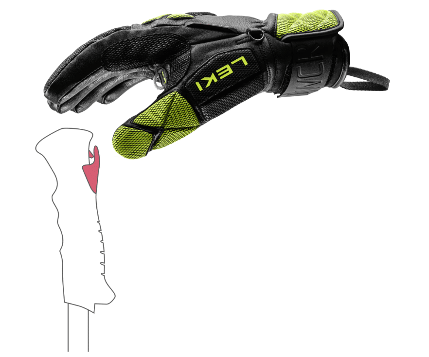 Leki cimdi HS WCR Venom DH 3D, blk/ice l