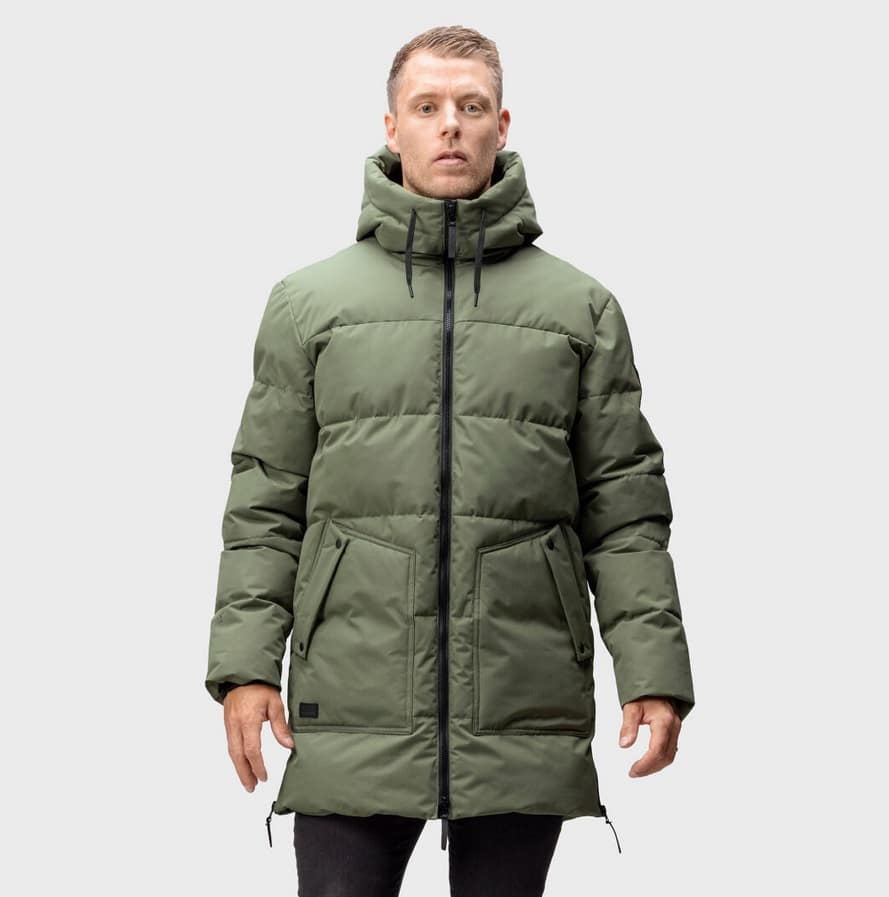 Halti Linjat M puffer parka, Four Leaf Clover Green