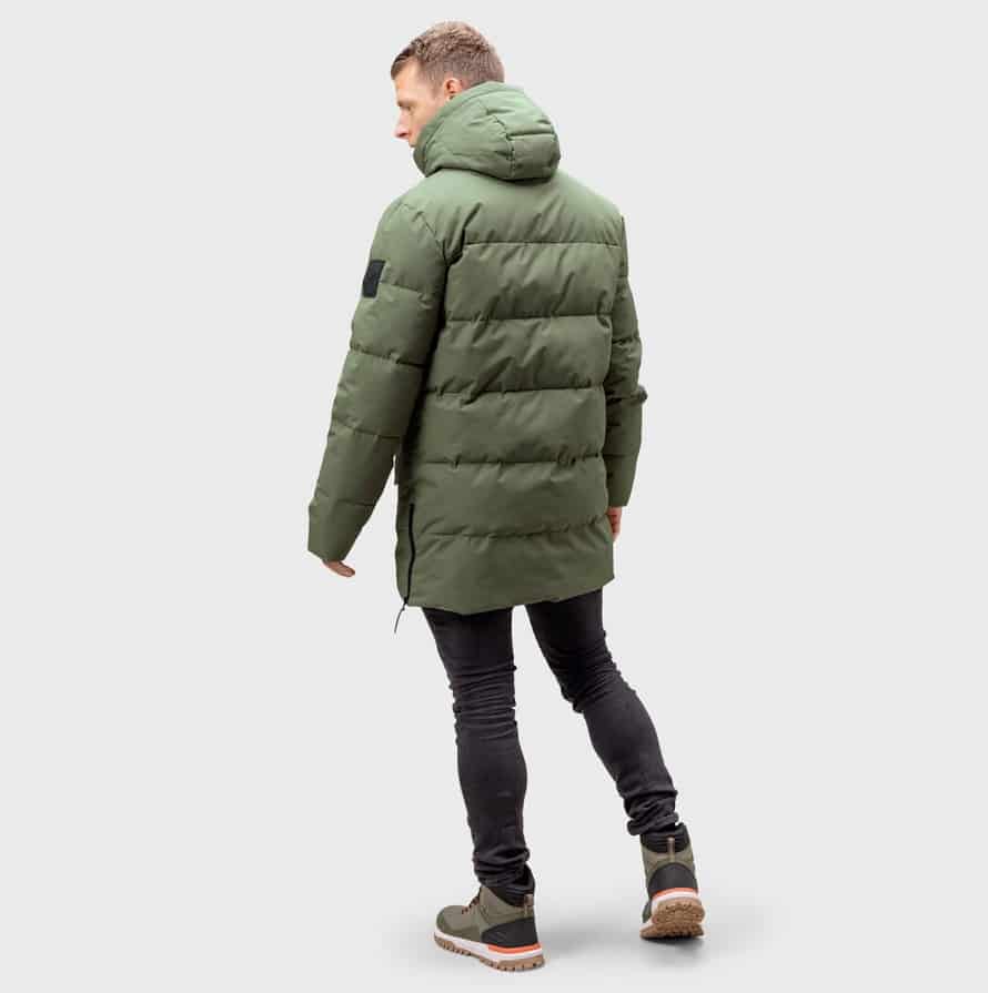 Halti Linjat M puffer parka, Four Leaf Clover Green