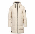 Halti Linjat W puffer parka, Fog Beige