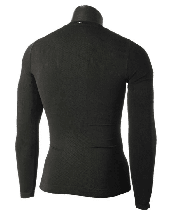 Mico LONG SLEEVES Round NECK SHIRT EXTRA DRY, NERO