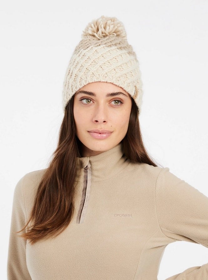 Protest MUTEZ 1/4 zip top, BambooBeige