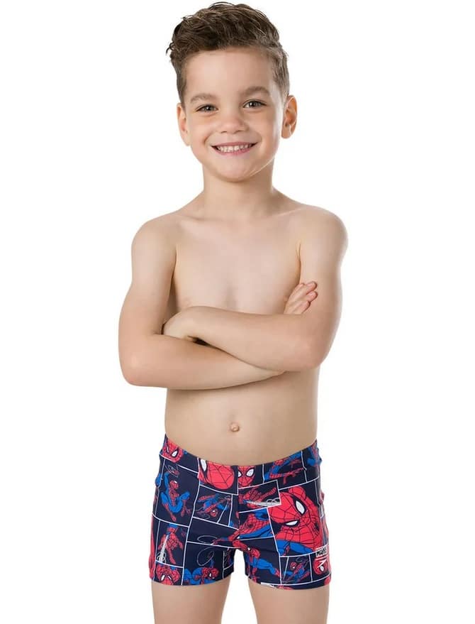 Speedo Marvel Spiderman Aquashort IM, Navy / Lava Red / N