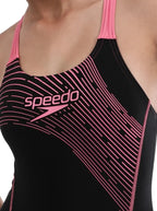 Speedo Medley Logo Medalist JR, Black / Fandango Pink
