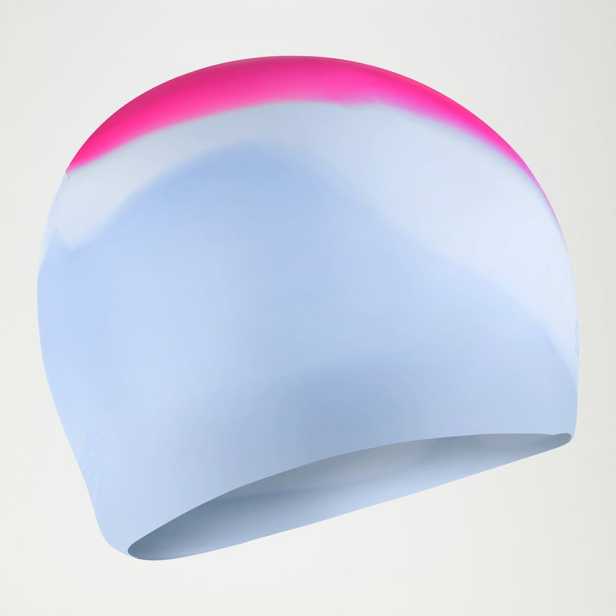 Speedo Multi Colour Silicon Cap, Wht/Curlous Blue/Wineber