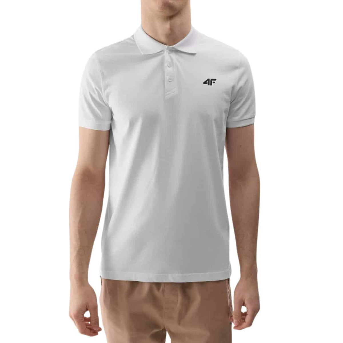 4F POLO SHIRT, WHITE