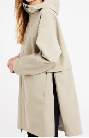 Protest PRTTISLIT shell rain jacket, BambooBeige