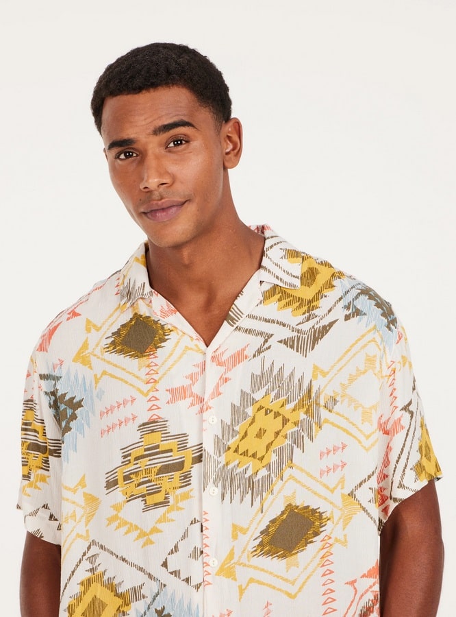 Protest PRTABLE shirt short sleeves, Kitoffwhite
