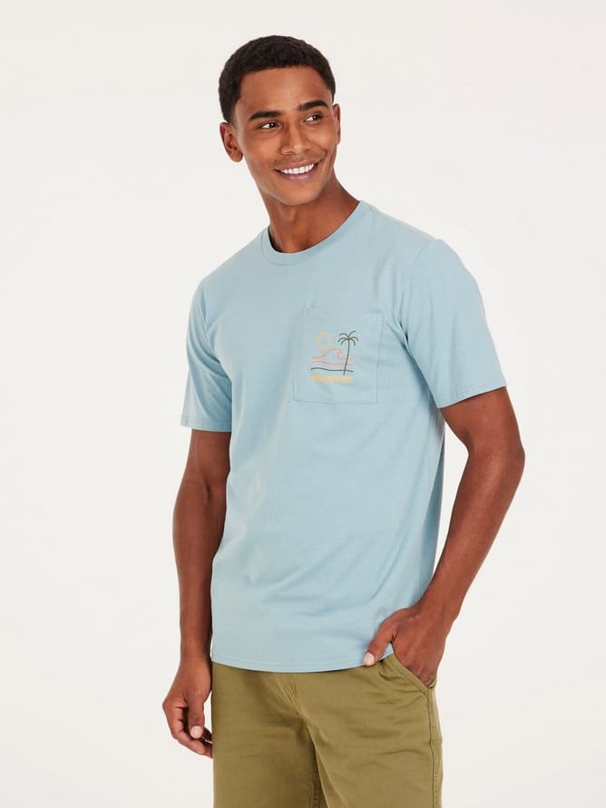 Protest PRTASTON t-shirt, Tourmaline Blue