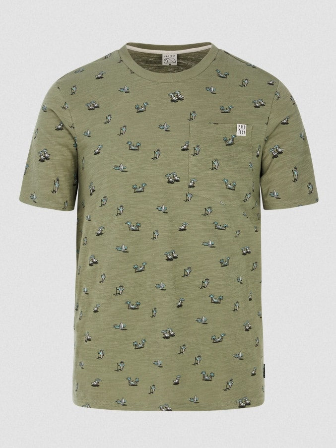 Protest PRTElston t-shirt, Artichoke green