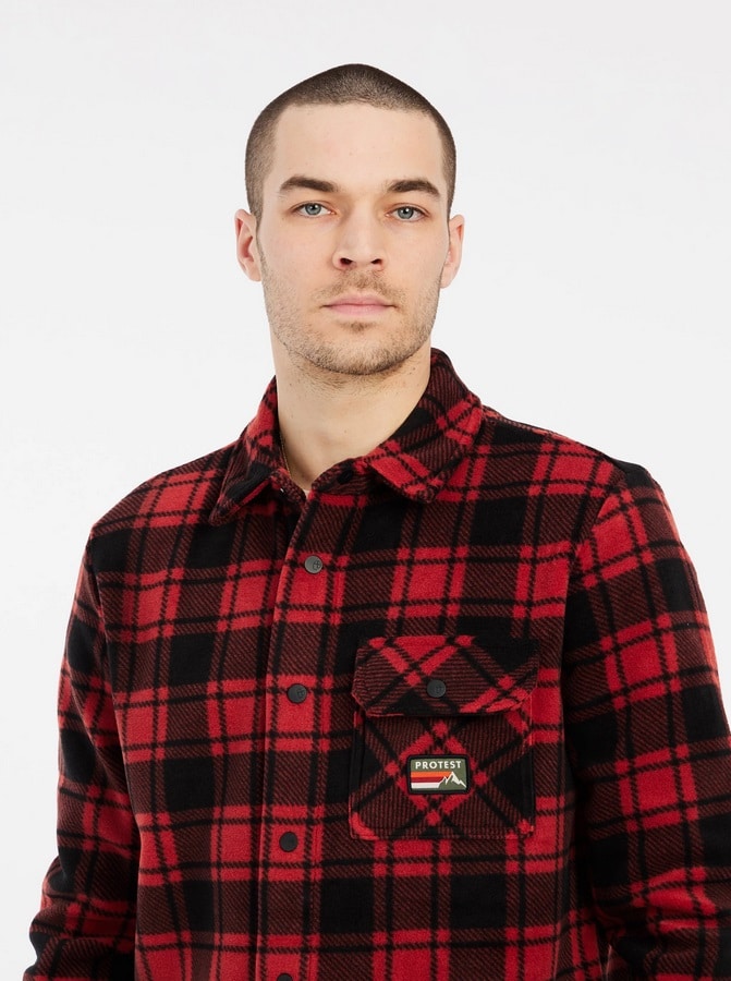 Protest PRTOUTWELL outdoor overshirt, Barn Red