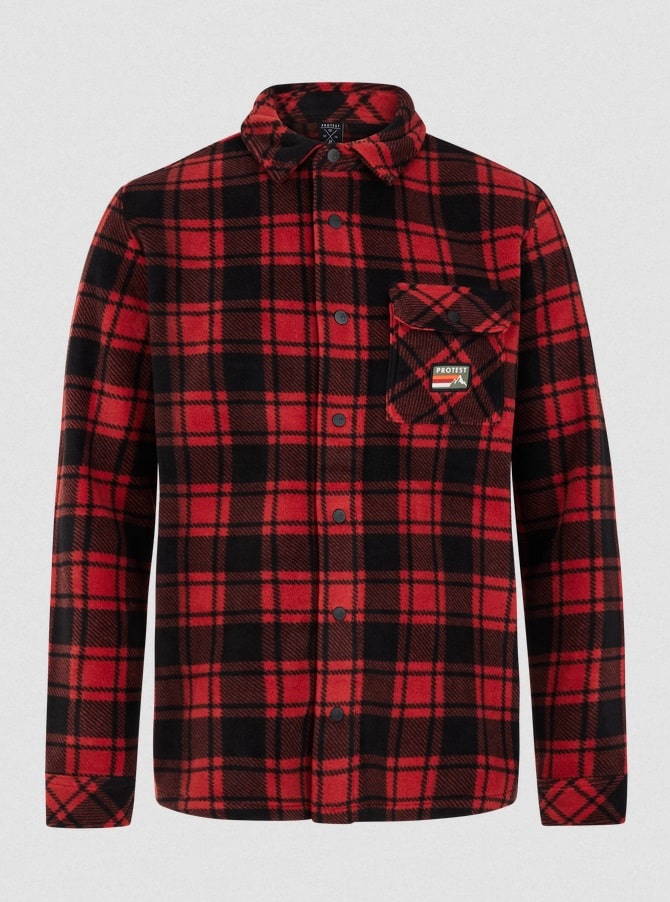 Protest PRTOUTWELL outdoor overshirt, Barn Red