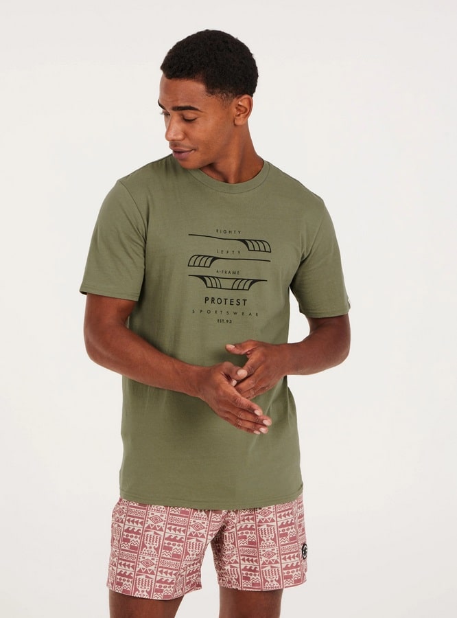 Protest PRTRIMBLE t-shirt, Artichoke green