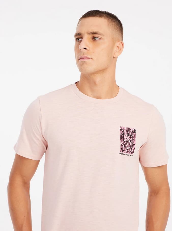 Protest PRTVictor t-shirt, Peach Pink