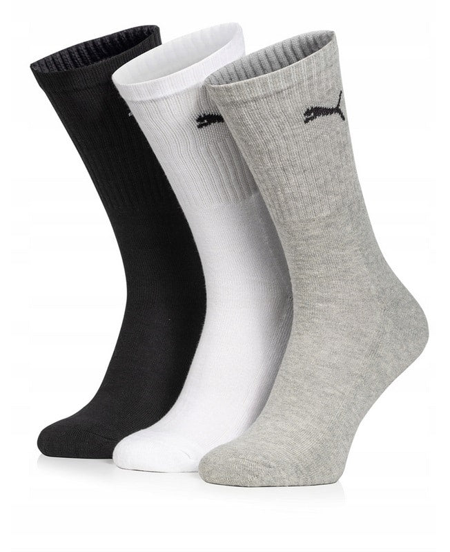 Puma PUMA CREW SOCK 3P white-grey-black