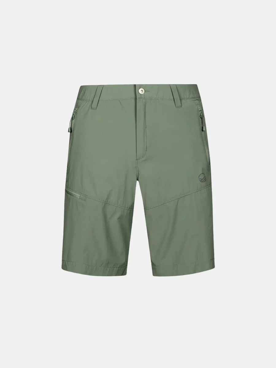 Halti Pallas Cool M stretch shorts, Deep Green Spray