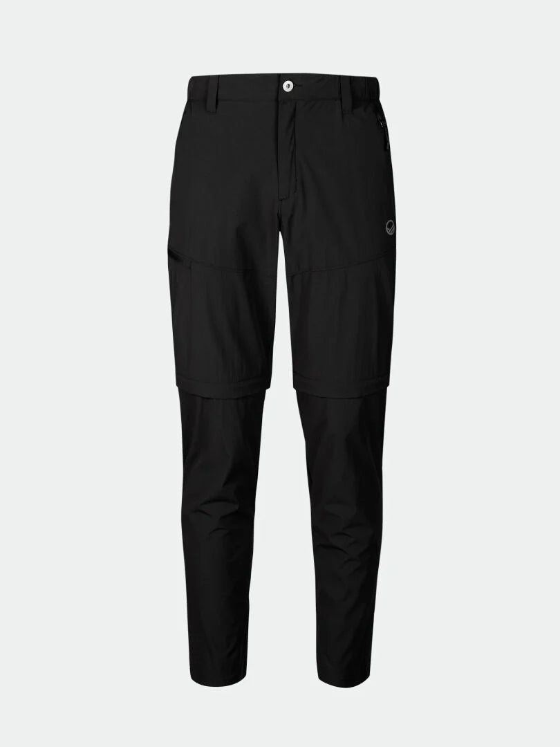 pārgājiena bikses pallas cool m stretch zip off pants black ha 064 0827 p99